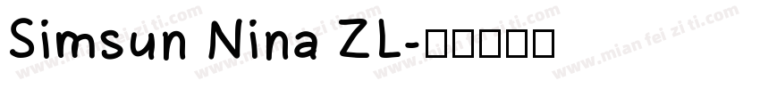 Simsun Nina ZL字体转换